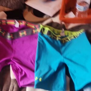 Under Armour Purple and Teal Shorts Set